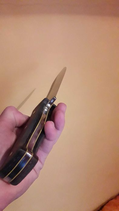 Нож ръчна изработка - 65Г,   кания - кайдекс