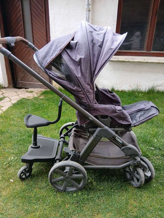 Детска количка 3в1 Аbc дизайн и столче за второ дете