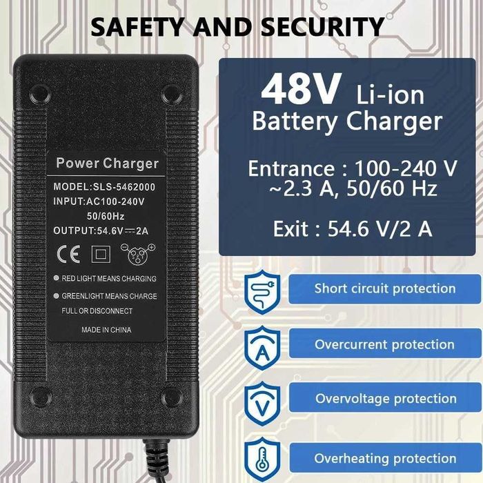 Incarcator trotineta 54.6V 2A Kugoo M4 M4 Pro Zero 8 9 Hitway H5