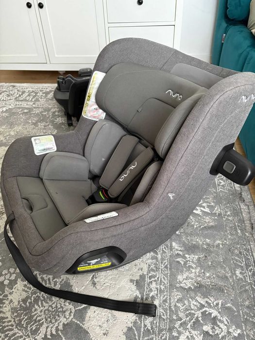 Scaun auto Nuna TODL NEXT, 40 -105 cm, rotativ, cu Baza isofix BASE NEXT i-Size - Thunder