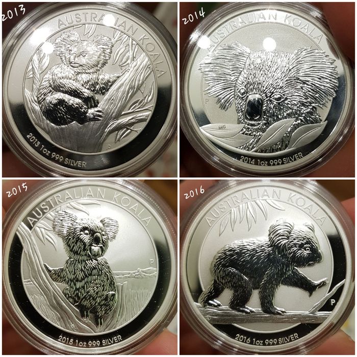 Koala 2009 - 2025 monede lingou argint 999