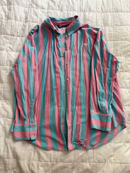 Рубашка ZARA в полоску