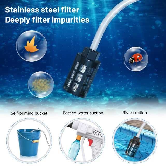 акумулаторна водоструйка с високо на0лягане 6 в 1 дюза