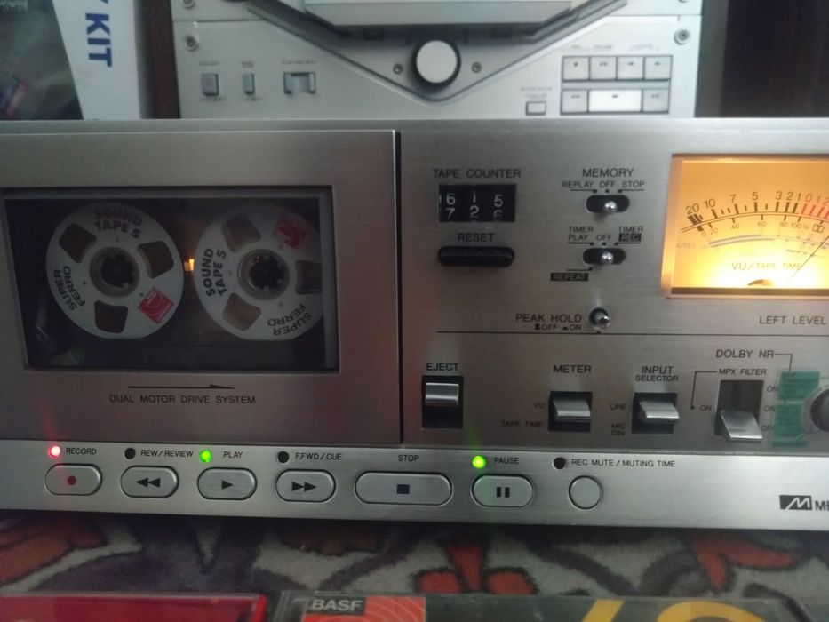 AIWA AD-6700 /2-Head /2-FG Motor /cassette deck Argintiu