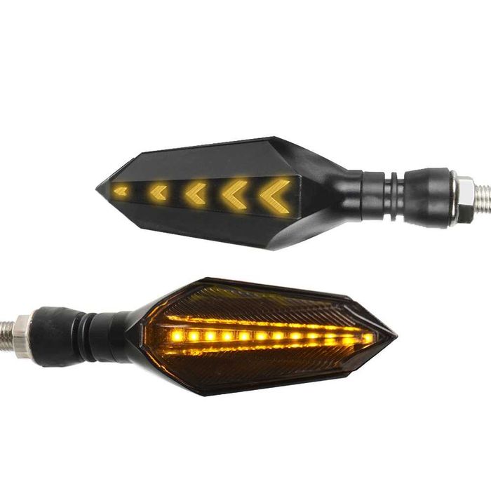 Set 2 semnalizatoare secventiale LED pentru scuter, bicicleta electrica, motociclete, streetbike