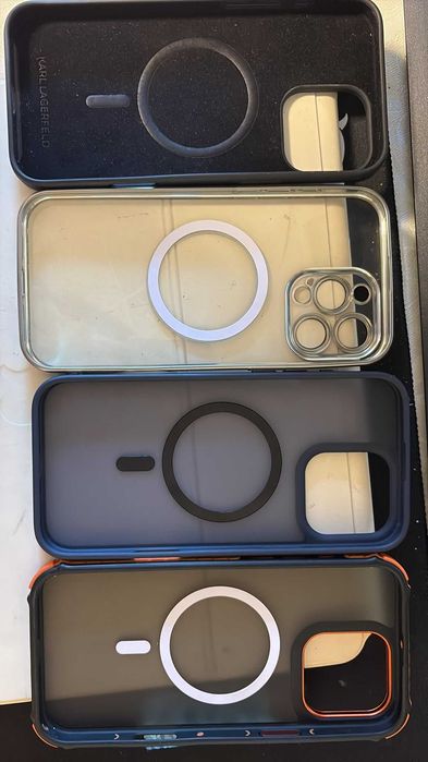Lot 4 Huse Premium iPhone 16 Pro Max – Karl Lagerfeld, Cellara MagSafe, Suport Metalic