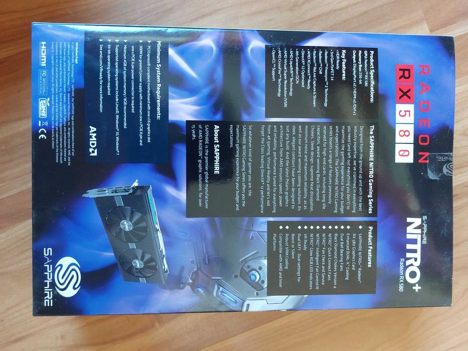 Видео карти SAPPHIRE RADEON RX 580 Nitro+ 4 GB