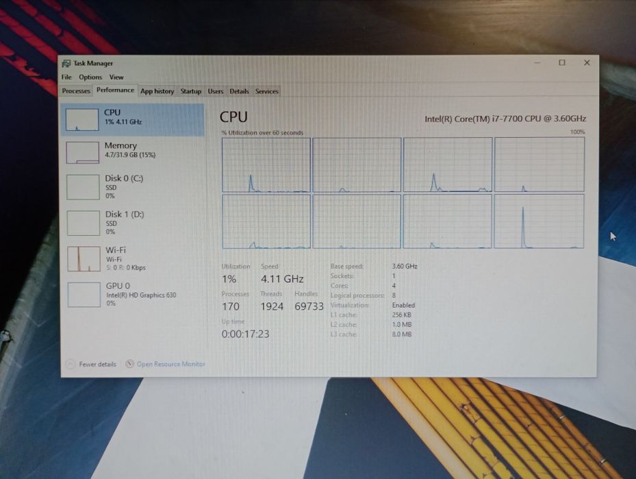 Процесор Intel Core i7 7700 4.20Ghz