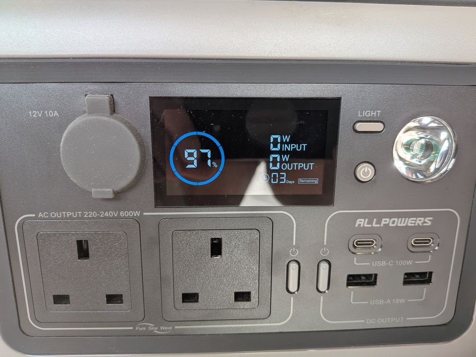 ALLPOWERS R600 Portable Power Station (Stație de Energie Portabilă) 299Wh / 600W