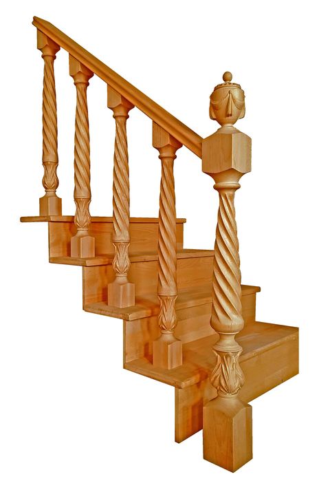 Balustrade din lemn masiv