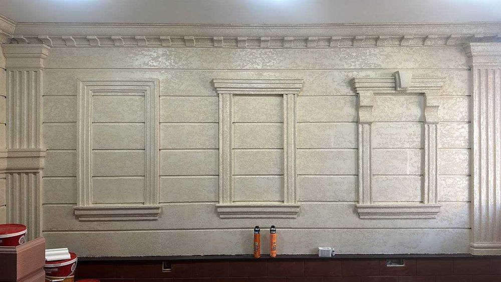 Декор элементы/обрамления, окна, карнизы, углы.