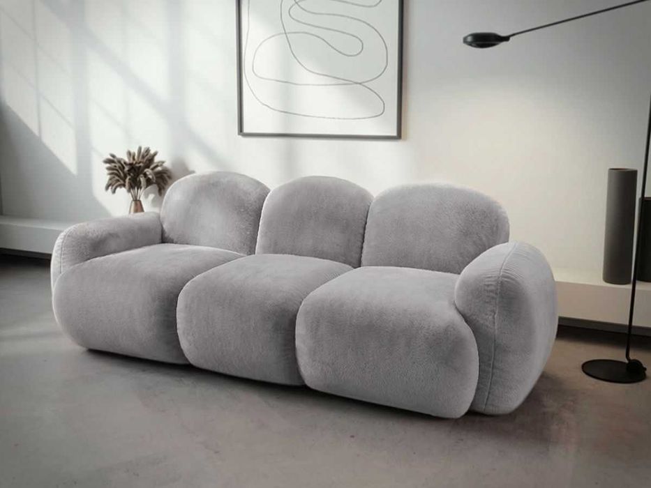 Canapea bubble Zenvia plusata gri - Transport Gratuit