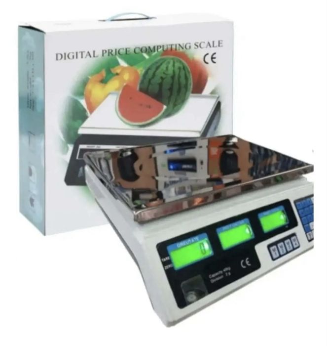 Cantar electronic de masa 40kg dublu afisaj acumulator