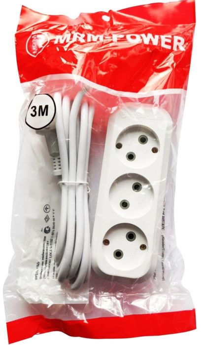 Удлинитель бытовой 3м,8м,10м,15м