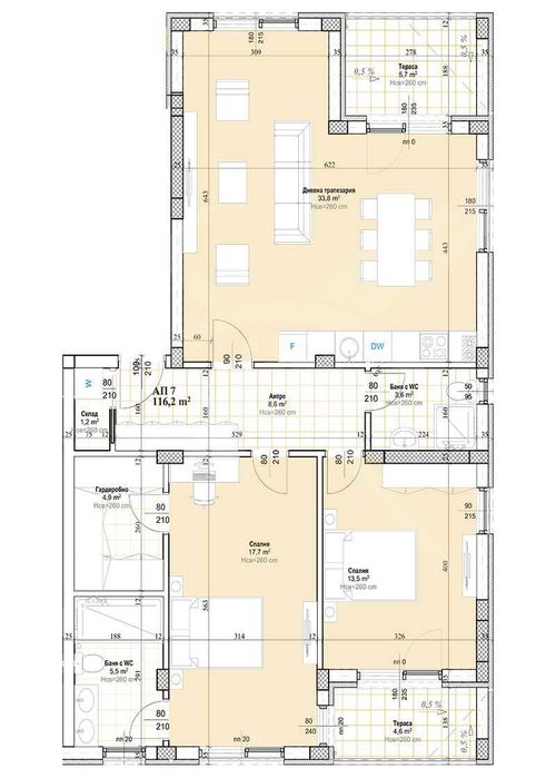 Продава се Тристаен апартамент в с. Марково, Област Пловдив - 132 кв.м за 1449 €/кв.м - Снимка #6