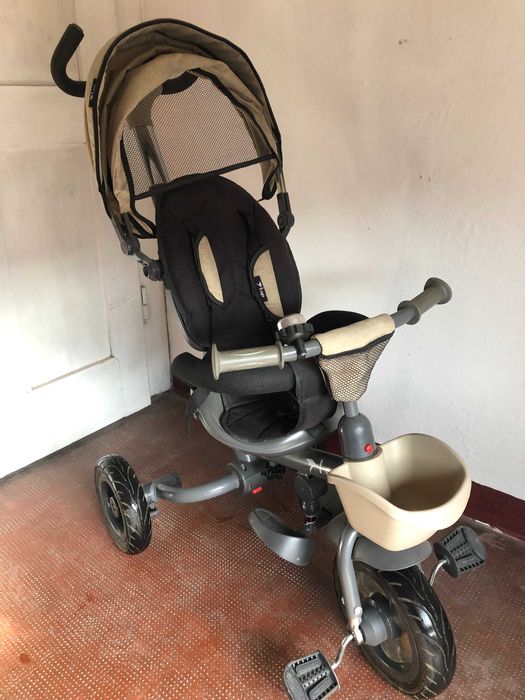 Tricicleta multifunctionala 4 in 1 Hapi Neo bej