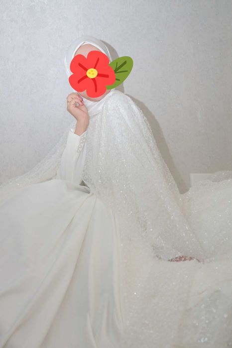 Hijoblilar uchun Kelin Ko'ylak S-M-L standart razmer