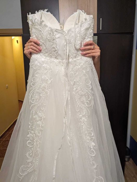 Булчинска рокля + воал купувана  от Асеновград