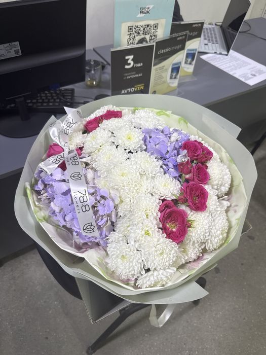 Свежие цветы, только что получила!