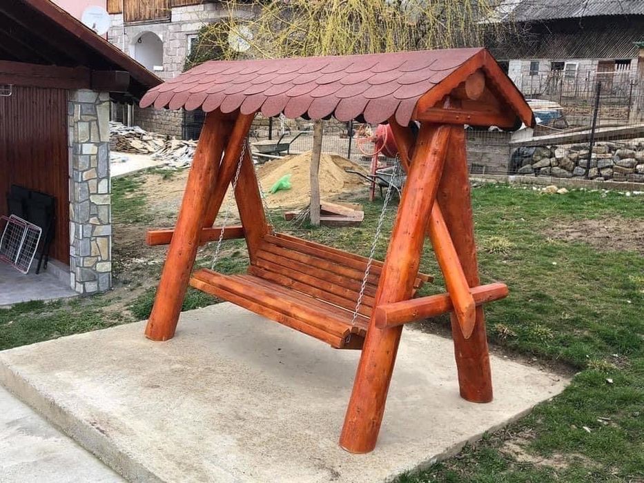 Balansoar cu doua leagane pentru copii