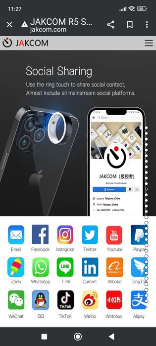 Смарт пръстен Jakcom R5
