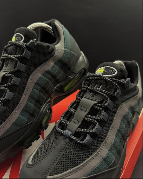 Nike Air Max 95 Retro Logo Black/Grey Volt - 40,41,42,43,44,45,46
