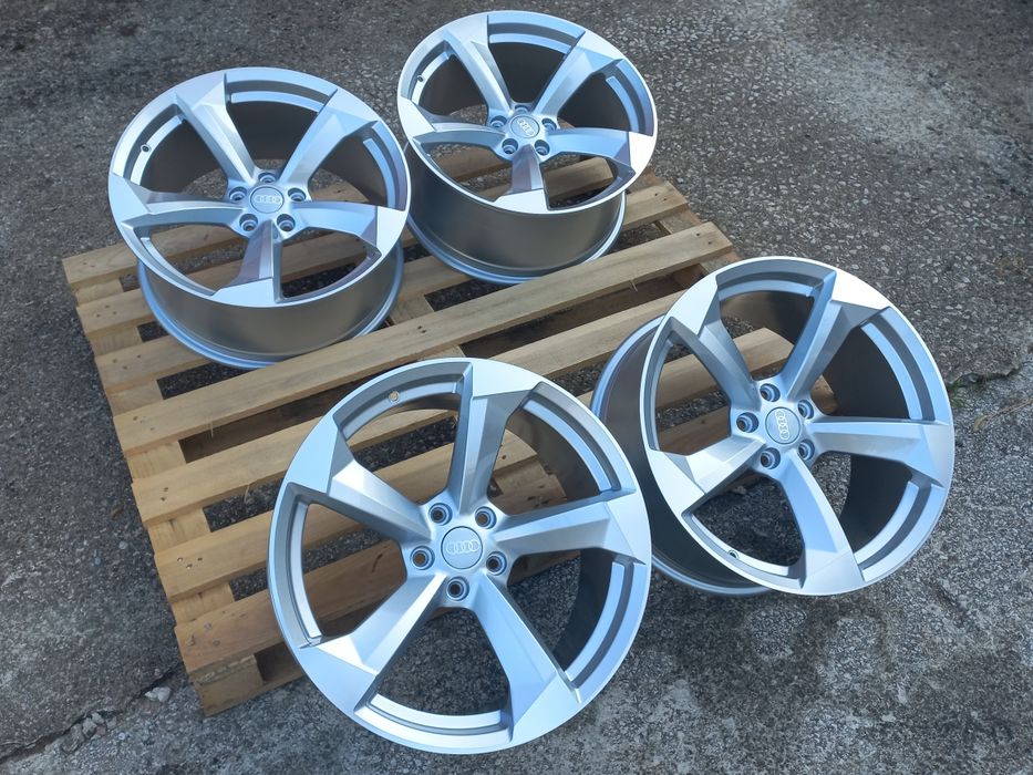 20"Audi Ротор 27 9.0j et30 Silver Polish  A5 A6 A7 A8 Q3 Q5 Чисто Нови