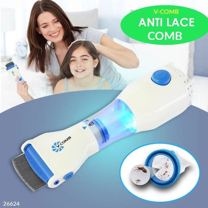 Электрическая расческа для удаления блох и вшей-Bit sirkani tozalòvchi