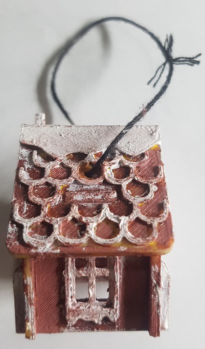 Домик на ёлку на 3D принтере