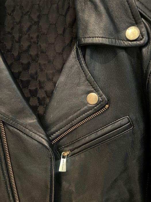 Geaca piele naturala manusa Trussardi 38