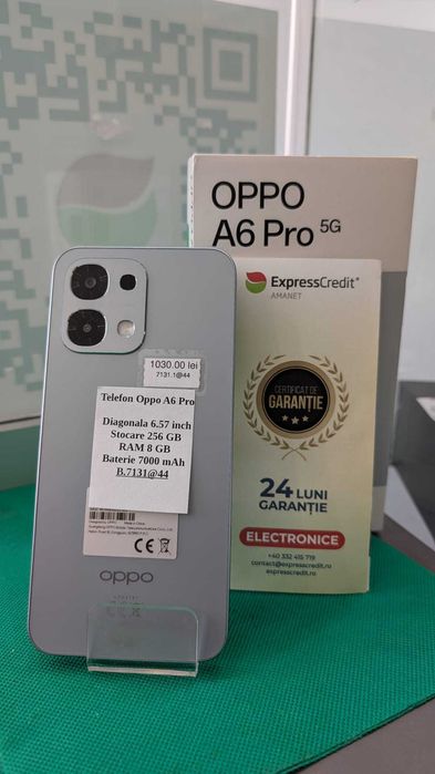 Oppo A6 Pro 5G 256/8GB (Ag44 B7131) - Garantie 2 ani!