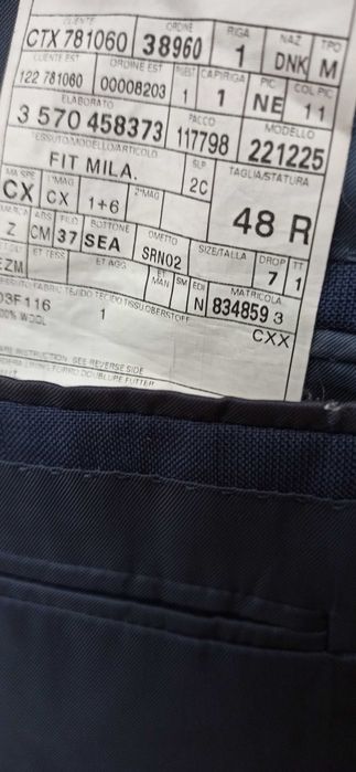 Sacou Ermenegildo Zegna Su Misura marimea 48R