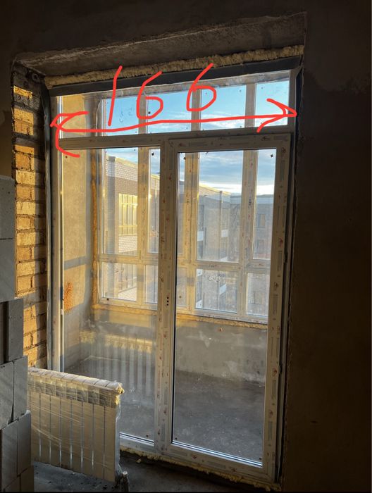 Балконный блок со стеклами