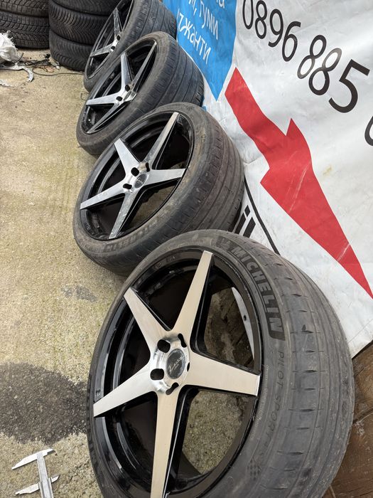 20 5х112 джанти с летни гуми спорт пакет vossen