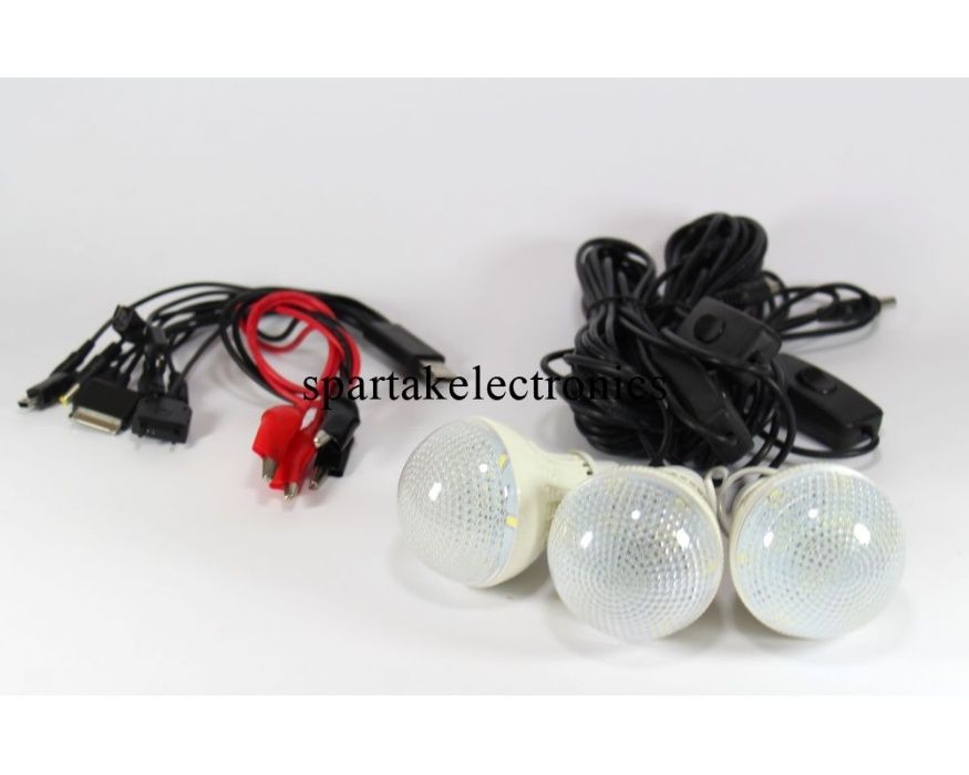 Panou solar 20w invertor priza 220v 100w 3 becuri alimentare TV