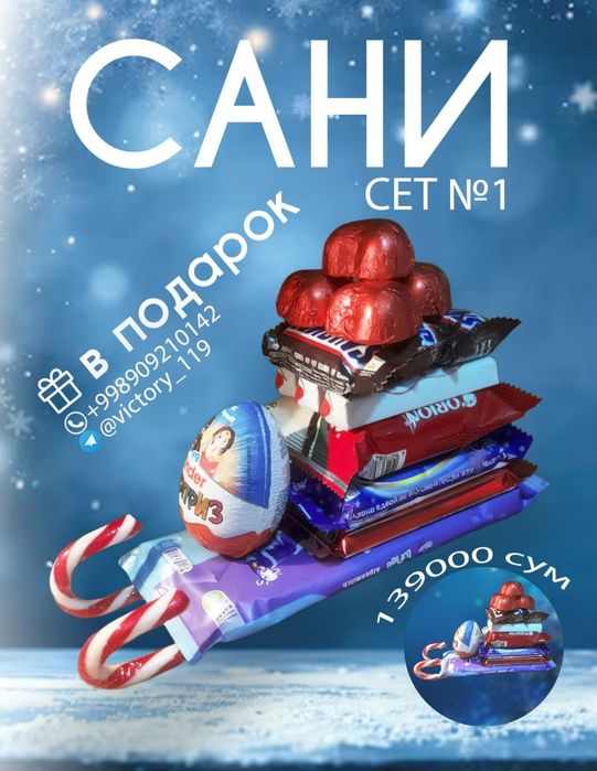 Сладкий подарок на новый год