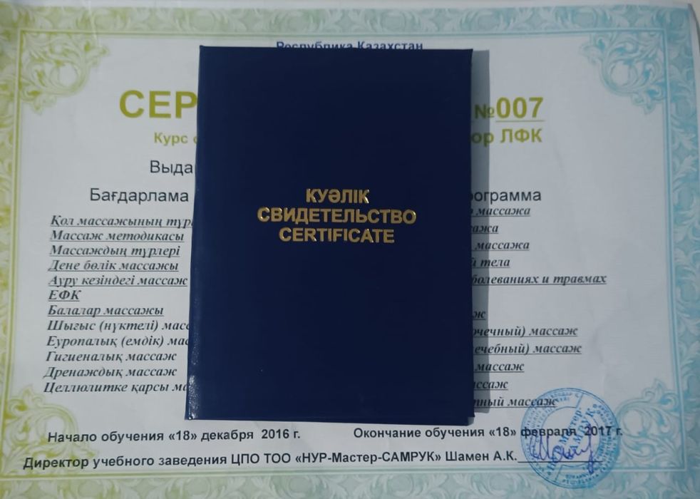 Массаж профессиональный