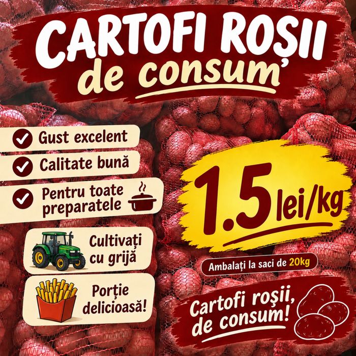 Cartofi rosii de consum