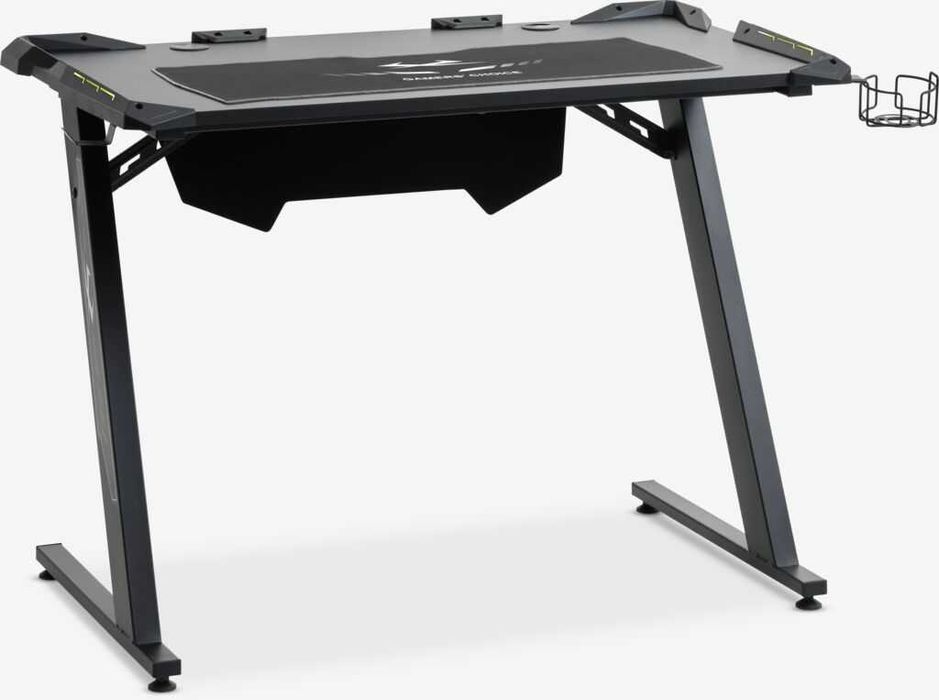 Birou gaming LINDHOLM cu LED negru