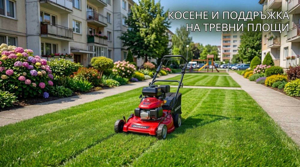 Косене и поддръжка на тревни площи за област Велико Търново