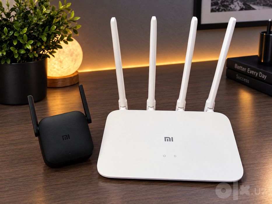 Продам комплект Xiaomi Wi-Fi роутер + усилитель сигнала
