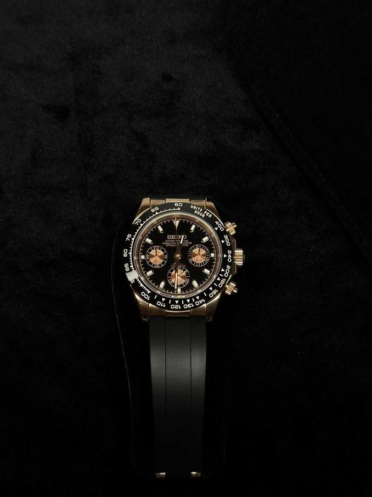 ceas seiko mod daytona rose