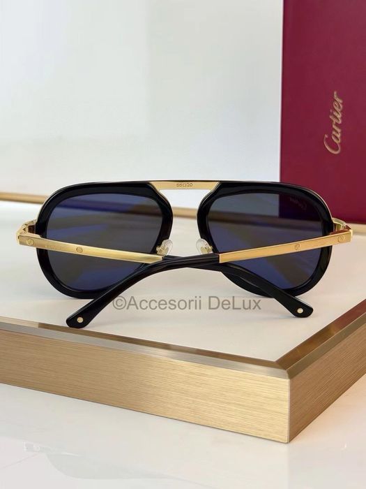 Ochelari de Soare Cartier CT0879S Noi Full Box Santos De Cartier  Gold