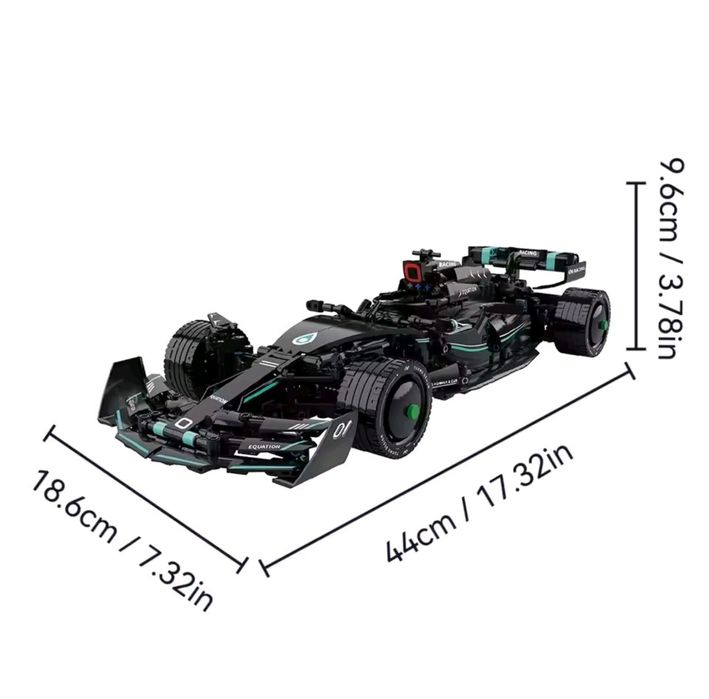 Mașină de formula 1 genLego MOC racing 1:12