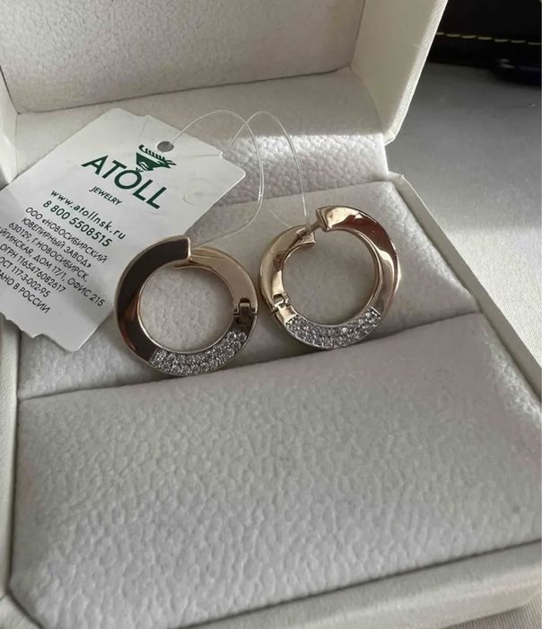 Золотые сережки новые