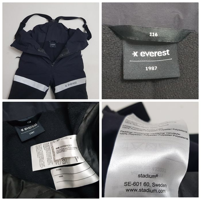 Salopeta snowboard, schi EVEREST TCS  pantaloni impermeabili 110 - 116