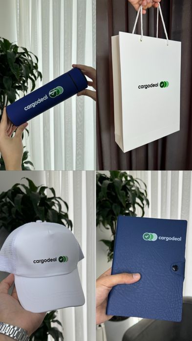 Logo tushurilgan bloknot paket bakal ruchka futbolka kepka statuetkala