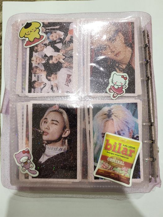 Биндер, заполненный 280 картами