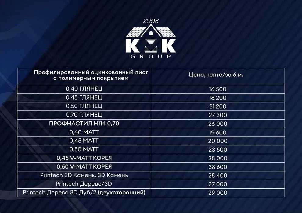 Профлист НС57 в Кокшетау от производителя