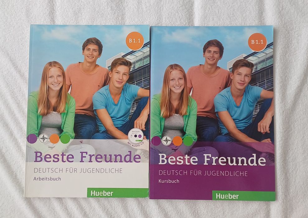 Учебници и тетрадки по немски Beste Freunde + подарък Genial